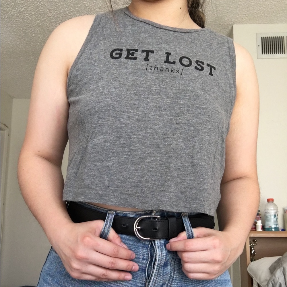 Get lost crop top